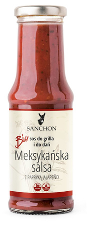 SOS MEKSYKAŃSKA SALSA BEZGLUTENOWY BIO 210 ml - SANCHON