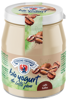 Jogurt Kawowy z Mleka Siennego Bezglutenowy BIO  (Słoik) - Sterzing (4 szt x 150 g)