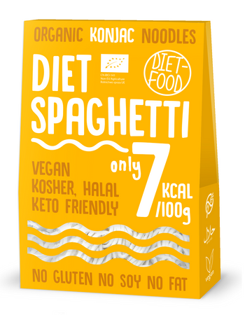 Makaron (Konjac) Spaghetti Bezglutenowy BIO 385 g () - Diet (3 szt x 300 g)