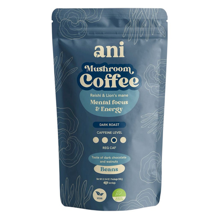 Kawa Ziarnista Arabica z Reishi i Lion'S Mane BIO 350 g