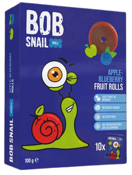 Przekąski Roll Jabłko - Borówka Bez Dodatku Cukrów Bezglutenowe (2 szt x 100 g)