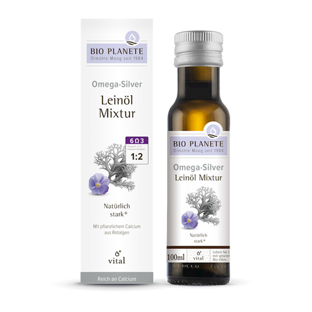 Omega Silver - Mieszanka z Olejem Lnianym (Algi Morskie) BIO 100 ml