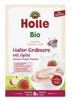 Kaszka Owsiana Mleczna Truskawkowo - Jabłkowa Bez Dodatku Cukrów Od 6 Miesiąca BIO (2 szt x 250 g)