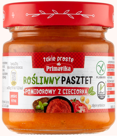 Pasztet Pomidorowy z Cieciorką Bezglutenowy 160 g