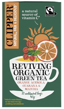 Herbata Zielona z Acerolą, Guaraną i Matchą "Ożywienie" Fair Trade BIO (20 x 2 g) (2 szt x 40 g)