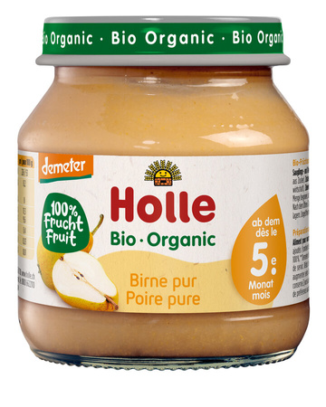 Gruszka Bez Dodatku Cukrów Bezglutenowa Od 5 Miesiąca Demeter BIO  (Słoik) (4 szt x 125 g)