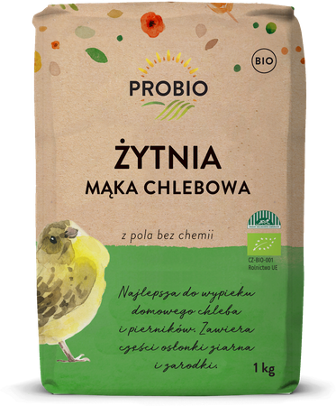 Mąka Żytnia Chlebowa Typ 720 BIO (6 szt x 1 kg)