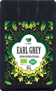Herbata Zielona Liściasta Earl Grey BIO 100 g
