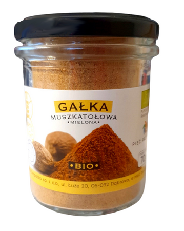 Gałka Muszkatołowa Mielona Bezglutenowa BIO (2 szt x 70 g)