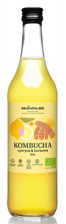 Kombucha z Kurkumą i Cytryną BIO 500 ml