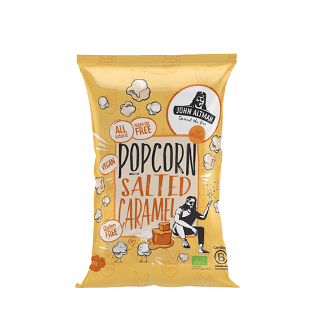 Popcorn o Smaku Słonego Karmelu Bezglutenowy BIO (4 szt x 75 g)