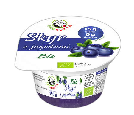 Jogurt Skyr Typu islandzkiego z Jagodami BIO 150 g