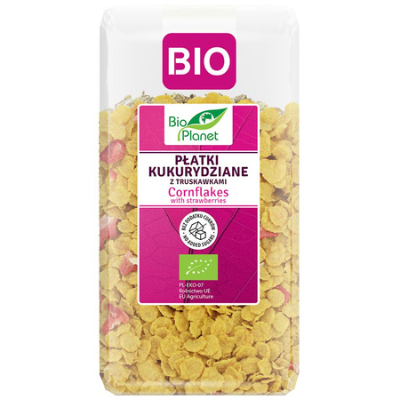 Płatki Kukurydziane z Truskawkami Bez Dodatku Cukrów BIO (2 szt x 250 g)
