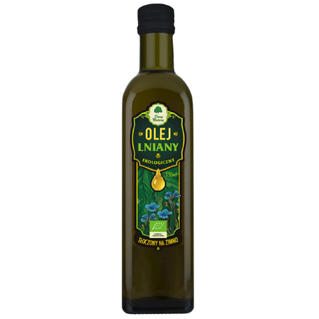 Olej Lniany Tłoczony Na Zimno BIO 250 ml