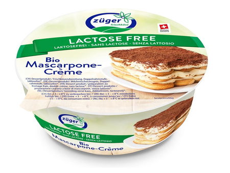 Mascarpone o obniżonej Zawartości Laktozy BIO 250 g