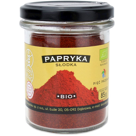 Papryka Słodka Mielona Bezglutenowa BIO 85 g