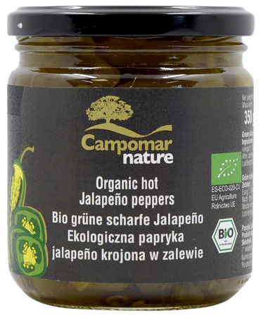 Papryka Jalapeno Zielona Krojona w Zalewie BIO 350 g (130 g)