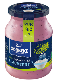 Jogurt Kremowy Jagodowy BIO  (Słoik) (2 szt x 500 g)