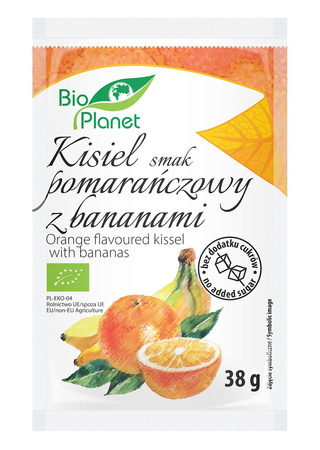 Kisiel O Smaku Pomarańczowym Z Bananami Bio (15 szt x 38 g)