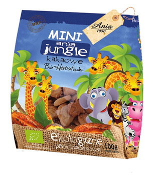 Ciastka Kakaowe Mini Jungle BIO (5 szt x 100 g)