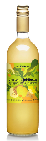 Zakwas Jabłkowy z Cytryną, imbirem i Kurkumą BIO 700 ml