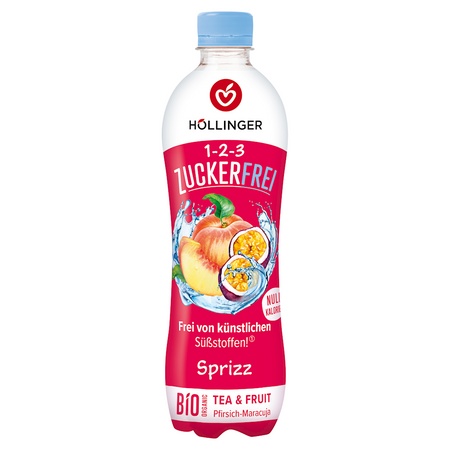 Napój o Smaku Brzoskwinia - Marakuja Bez Cukru BIO (6 szt x 500 ml)