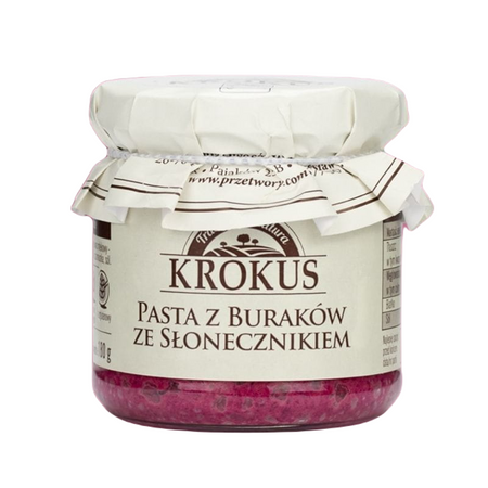 Pasta Z Buraków Ze Słonecznikiem Bezglutenowa (3 szt x 180 g)