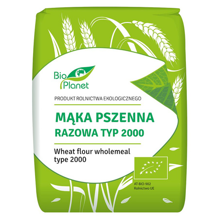 Mąka Pszenna Razowa Typ 2000 BIO (5 szt x 1 kg)