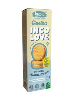 Ciastka Markizy z Kremem o Smaku Waniliowym Bez Cukru Bezglutenowe (2 szt x 125 g)