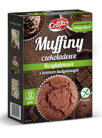 Mieszanka Na Muffiny Czekoladowe z Kremem Budyniowym Bezglutenowa 310 g