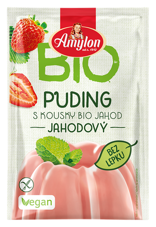 Budyń Truskawkowy Bezglutenowy Bio (10 szt x 40 g)