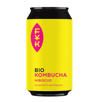 Kombucha Herbata Czarna z Hibiskusem Bezglutenowa BIO (3 szt x 330 ml)