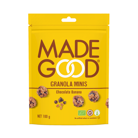Granola Minis z Czekoladą i Bananem Bezglutenowa BIO (2 szt x 100 g)