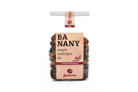 BANANY SUSZONE NIESŁODZONE BIO (150 g)