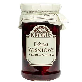 Dżem Wiśniowy z Kardamonem o obniżonej Zawartości Cukru Bezglutenowy 235 g