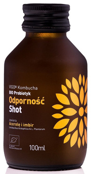 Shot Kombucha Probiotyk Odporność Bezglutenowy BIO (5 szt x 100 ml)