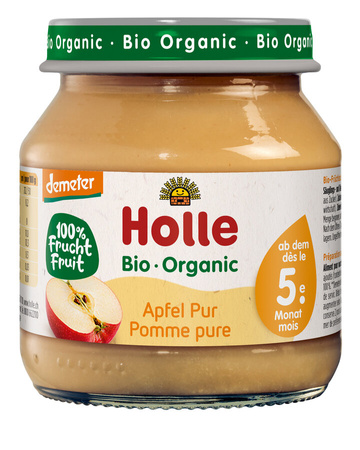 Jabłko Bez Dodatku Cukrów Bezglutenowe Od 5 Miesiąca Demeter BIO  (Słoik) (4 szt x 125 g)