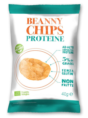 Chipsy (Chrupki) z Soczewicy Proteinowe Bezglutenowe BIO 40 g