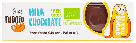 Baton Mleczna Czekolada Bez Dodatku Cukrów Bezglutenowy BIO 40 g