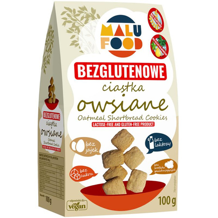 Ciastka owsiane Bez Cukru Bezglutenowe 100 g