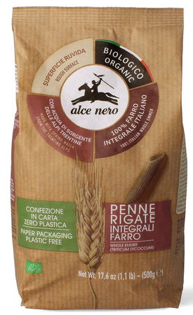 Makaron (Z Płaskurki Razowy) Penne BIO (2 szt x 500 g)