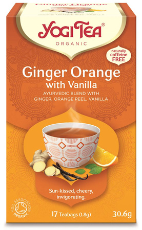 Herbatka Imbirowo - Pomarańczowa z Wanilią (Ginger Orange With Vanilla) BIO (17 x 1,8 g) 30,6 g (2 szt x 31 g)