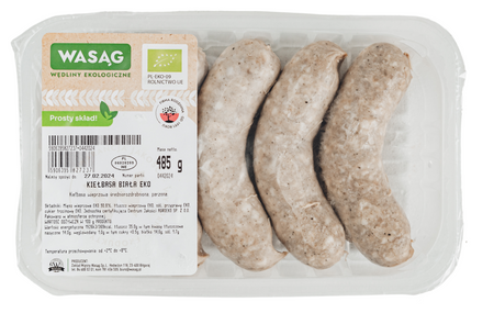 Kiełbasa Biała BIO (6 Szt.) 485 g