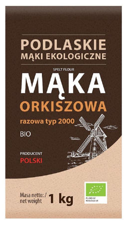 Mąka Orkiszowa Razowa Typ 2000 BIO (2 szt x 1 kg)