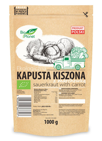 Kapusta Kiszona z Marchewką BIO  (Doypack) (2 szt x 1 kg)