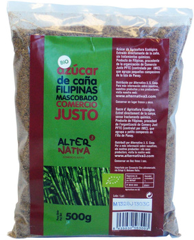 Cukier Trzcinowy Mascobado Bezglutenowy BIO (2 szt x 500 g)