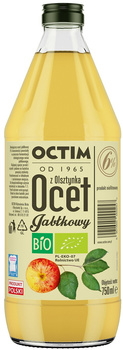 Ocet Jabłkowy 6 %  Niefiltrowany Bio 750 ml (2 szt x 0,75 ml)