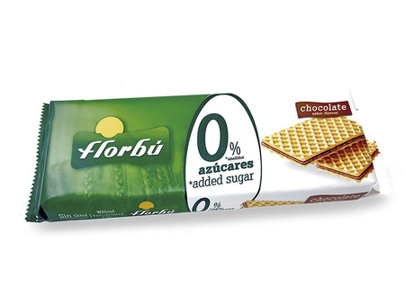 Wafelki Nadziewane Kakaowe Bez Dodatku Cukru 150 g