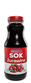 Sok z Żurawiny 100 % (6 szt x 250 ml)