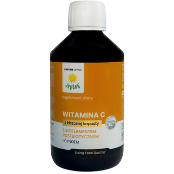 Witamina C z Biofermentem Postbiotycznym i Cynkiem w Płynie Bezglutenowa 300 ml